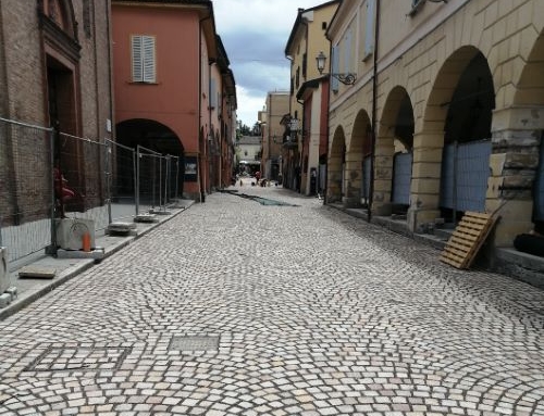 Cin cin alla nuova pavimentazione di via Matteotti a Castel San Pietro